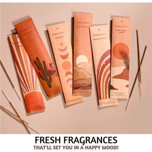 Incense Sticks - Pack of 6 Insenses - 120 Sticks, Lavender Chamomile, Palo Santo - Picture 3 of 6